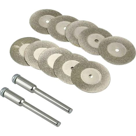 10 Stück Diamanttrennscheiben mit 2 Verbindungsschäften, 20 mm / 0,79 Zoll Trennscheibe (1/5)