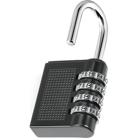 Cadenas à Code Serrure Combinée Imperméable pour Valise, Casier, Scolaire & Portail Alliage de Zinc Renforcé Sécurité Renforcée Extérieur (1/5)