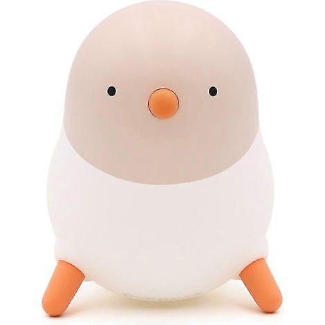 Veilleuse mignonne pour enfants, veilleuse poussin, veilleuse de chambre d'enfant rechargeable en silicone à intensité variable (1/3)