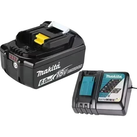 Batterie Lithium, Capacité 6Ah, Compatible avec Outils 18V, 1 PCS 6.0Ah-chargeur, 18V (1/2)