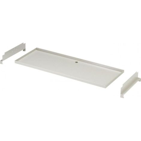 Bacinella raccolta condensa per unità esterne in lamiera elettrozincata verniciata ral 9002 1400x550 mm tecnosystemi scd500090