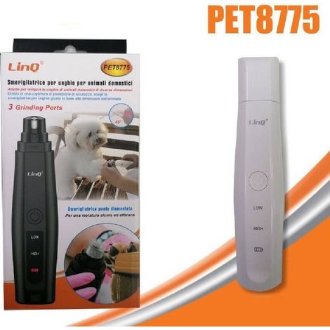 Trade Shop - Fresa Taglia Lima Smerigliatrice Unghie Animali Cani Gatto Artigli Elettrico Pet8775 -