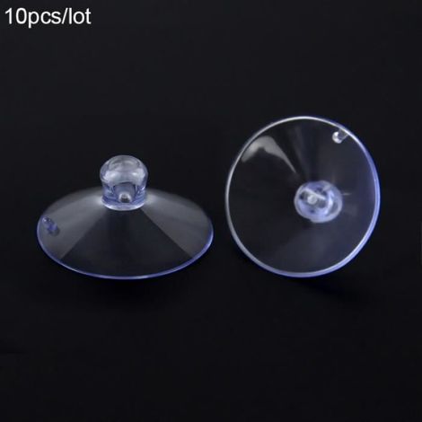 Ventouse Transparente - Puissance Élevée - Pour Voiture Mariage Décoration Fenêtre Verre Cuisine Maison - Lot De 10 Pièces (1/4)