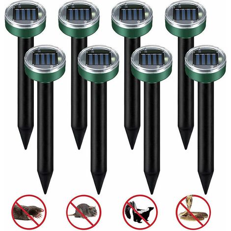 Répulsif solaire ultrasonique pour rats-taupes, répulsif antiparasitaire de jardin à pointes (1/5)