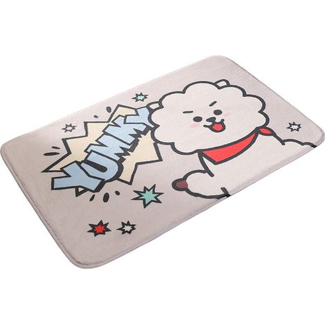 Alfombrilla de baño/habitación con diseño de cachorro explosivo, 40 cm x 60 cm