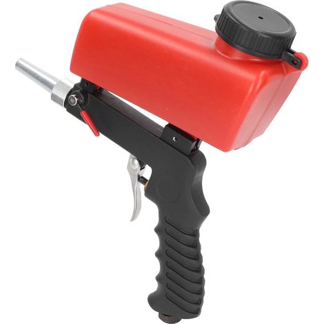 Kit de pistolet de sablage pneumatique portatif à alimentation par gravité avec embout de buse (1/5)
