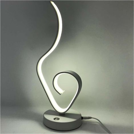 Lume Da Comodino Stile Moderno 9 W Lumetto Lampada Led Luce Bianca 6500k D04-f (1/4)