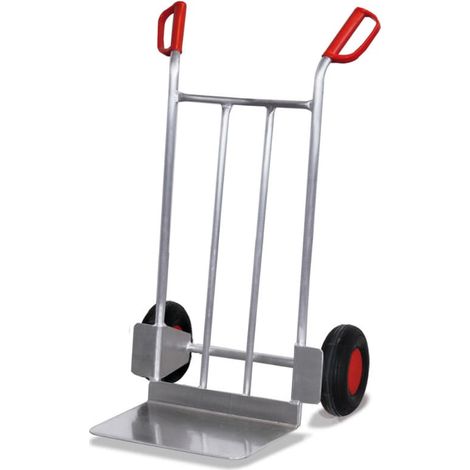 VARIOfit Aluminiumkarre niedrig Luftbereifung Rücken mit Alurohrverstrebung Schaufel 480 x 300 mm (1/3)