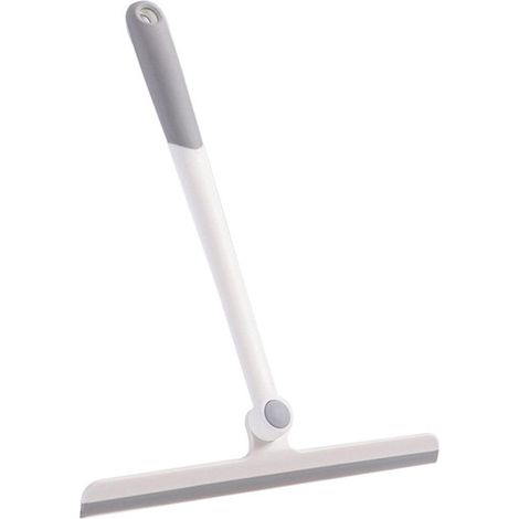 Raschietto per vetri a forma di T girevole a 360°, detergente ad acqua per finestre domestiche, tergivetro, detergente per bagno, grigio, 1 pezzo (1/5)