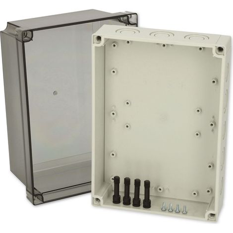 Fibox PCM 200/150 T 6016929 Universal-Gehäuse 255 x 180 x 150 Polycarbonat Lichtgrau (RAL 7035) 1 (1/2)