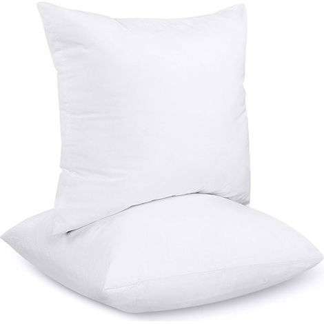 Lot de 2 coussins décoratifs 40 x 40 cm  Rembourrage en fibres creuses silicone  Housse en mélange de polyester  Pour intérieur - 2Bedding (1/5)
