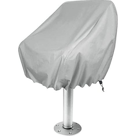 Housse de siège de Bateau Housse de Protection imperméable pour Chaise de Banc de Capitaine Housse de siège Marine argentée Housse de siège de Bateau Housse de siège de Ponton Housse de si (1/5)