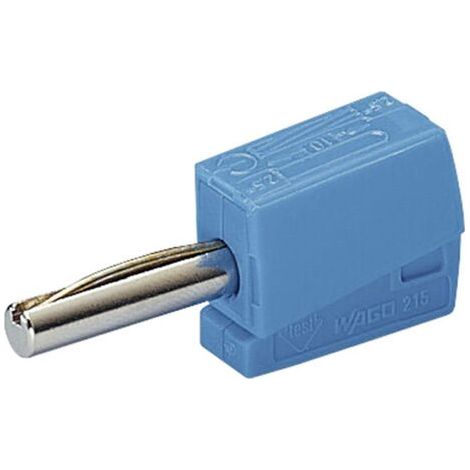Fiche banane mâle Ø de la broche: 4 mm WAGO 215-711 bleu 1 pc(s) (1/5)