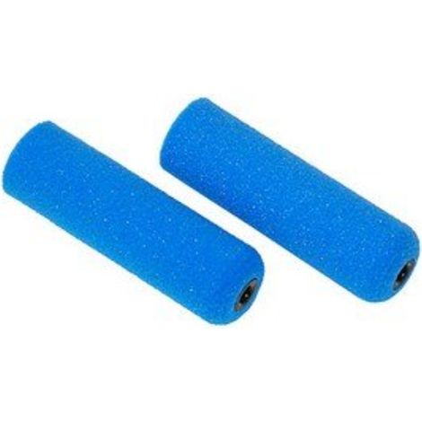 SET 2 RULLI DI RICAMBIO 11CM IN MICROCRATER BLU PE