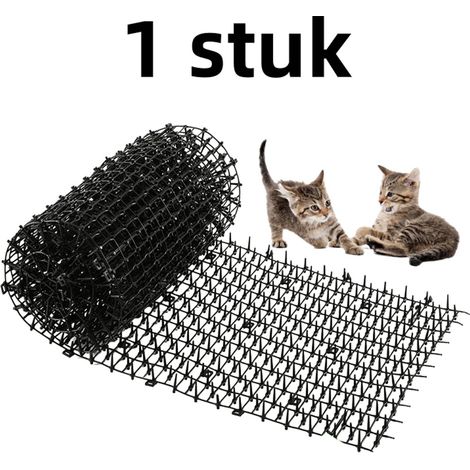 Tapis anti picots pour chat en plastique 30 x 100 cm pour extérieur couleur noire (1/4)