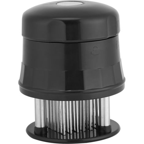 Couteau attendrisseur à viande 56 lames en acier inoxydable pour bœuf, porc, steak - Outil de barbecue professionnel, attendrisseur de viande manuel (1/5)