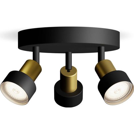 Philips Conduit 8720169299955 Spot de plafond GU10 noir, or Y952903 (1/5)