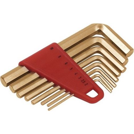 Endres Tools  Juego de  llaves hexagonales  de 8  piezas. Bronce  de aluminio  multifunción -  0250001S