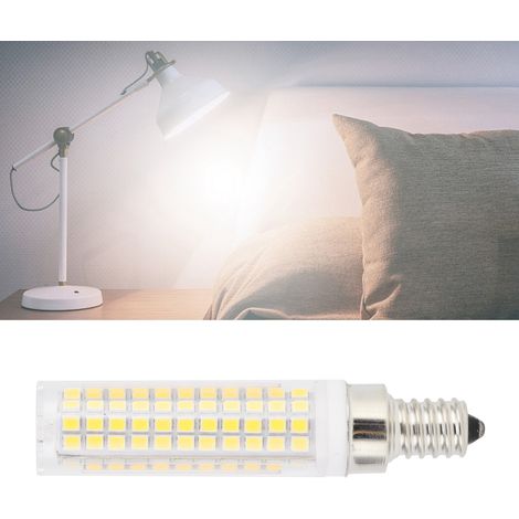 Ampoule LED E12 type « maïs » 1200 lm, 136 LED, dimmable, pour lustre, plafonnier ou applique murale, 110 V, blanc froid (1/5)
