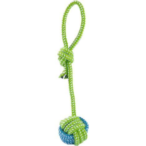 Rope Knot Jouet pour chien – résistant aux morsures et interactif – pour petits to grands chiens Tug-of-War et nettoyage des dents – D (1/5)