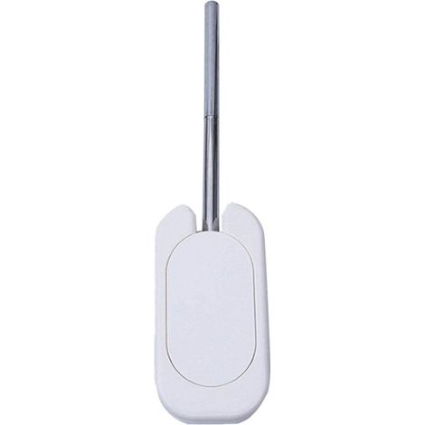 Toilet Brush Toilet Brush Toilet Brush Toilet Brush Silicone Antibacterial Toilet Brush Set Long Handle Toilet Brush with Hygienic Holder White (1/5)