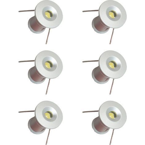 6 x Spot LED 12V,Mini Encastrable IP65,Aluminium,Bateau,Camping-car (1/5)