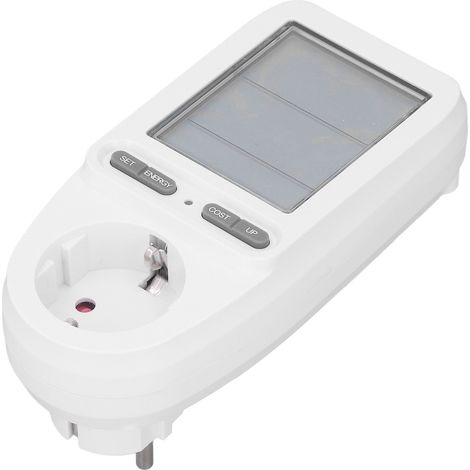 Intelligente Steckdose mit Stromverbrauchsanzeige, Multifunktions-Energiezähler, 230-V-Stecker (deutscher Stecker), ABS-Gehäuse, für den Hausgebrauch (1/5)