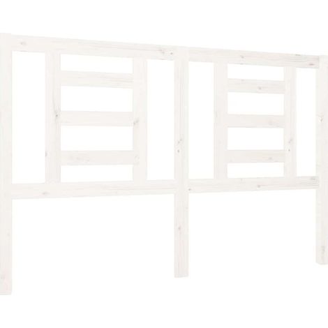Maison Exclusive - Cabecero de cama madera maciza de pino blanco (1/5)