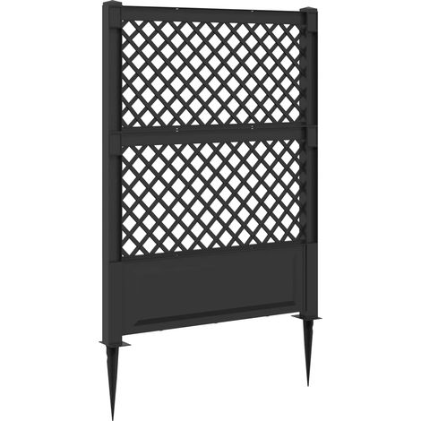 Trellis con Punta Antracite 99 x 6 x 165 cm PP vidaXL