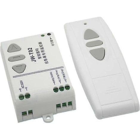 Télécommande sans fil JW-T02 pour moteur tubulaire 220 V CA, marche avant/arrière, émetteur/récepteur à verrouillage. (1/5)