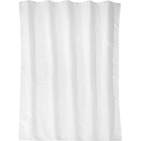 Rideau de douche textile blanc l x H: 1200 x 2000 mm