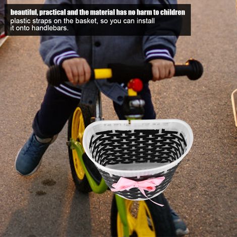 Porte-bagages avant vélo enfant, panier pour filles, équipement transport scooter et bicyclette. (1/5)