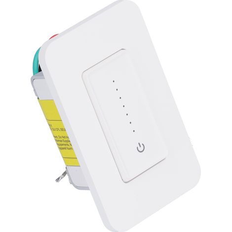 Interrupteur variateur de lumière intelligent Wi-Fi avec télécommande et commande vocale pour application Tuya/Google Home, 120 V (1/5)