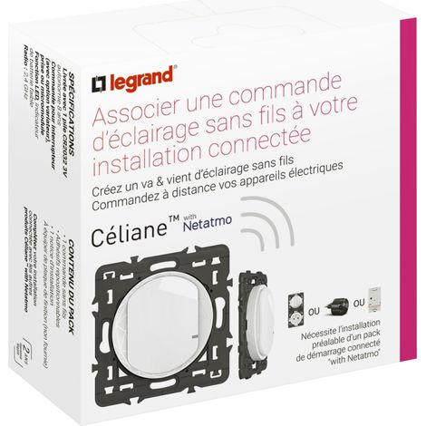 Vormontierter Mechanismus – Céliane Lichtsteuerung mit Netatmo Legrand Netatmo