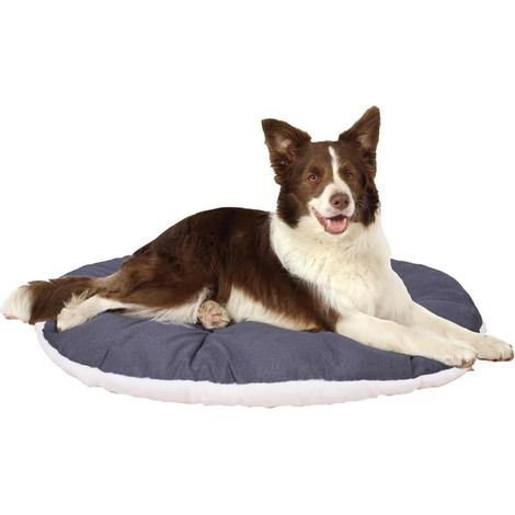 1 - Coussin Pour Chien - Tapis Pour Niche - Lavable En Machine Avec Rembourrage Doux - Pour Chiens Et Chats - Beige - 85x55cm (1/5)