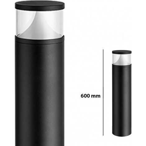 Pilier LED Extérieur Rond Transparent - 12 W - IP 65 - 600 mm - DeliTech®