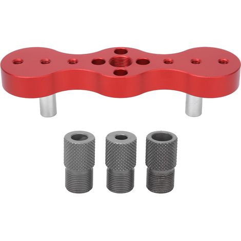Positionneur de Perçage en Alliage d'Aluminium pour Chevilles 6/8/10mm - Guide de Forage Bois (1/5)