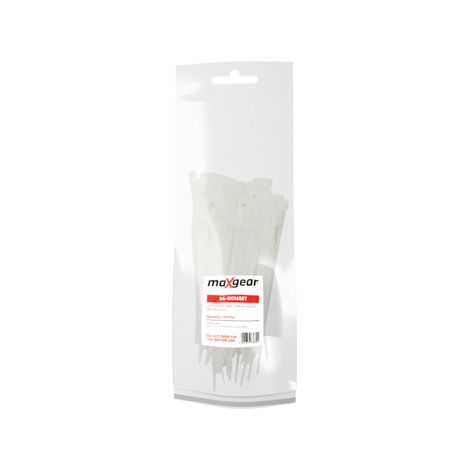BANDE PLASTIQUE MAXGEAR 3X80 (100 PIÈCES) BLANC