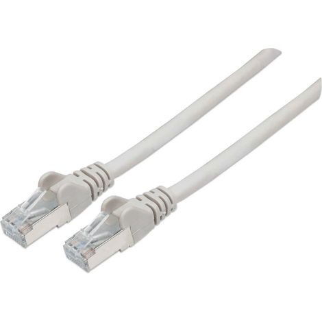 INTELLINET Cat6aPro Kabel Cat7 Rohkabel 7,5m grau RJ45 reines Kupfer LS0H halogenfrei AWG 26 vergold
