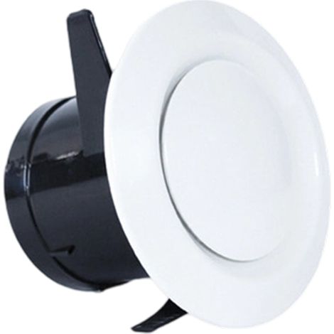 Valve à disque blanche de 75 mm, couvercle de ventilation réglable en ABS au plafond ou au mur, grille d'aération ronde pour ventilateur d'extraction, ventilateur de tuyau (1/5)
