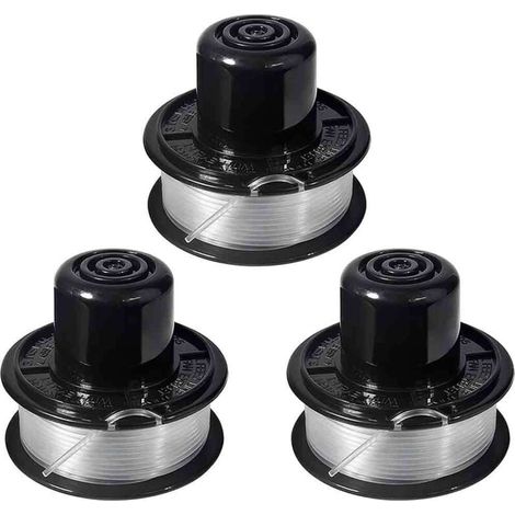 3 packs de ligne et bobine de coupe compatibles pour Black+Decker RS-136 ST4500 ST1000 ST4000 GE600 CST800 ST6800. (1/4)