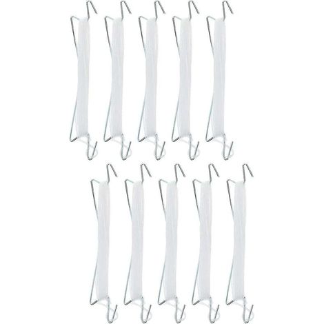 10 Pieces Tomato Plant Holder Hooks Greenhouse Tomato Plant Holder with Wire Cucumber Cherry Vegetable Clamp Pressure Resistant Garden Hook MUMU (1/4)