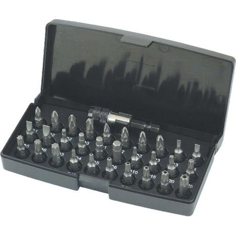 Coffret 31 embouts et porte-embout 1/4" L.25mm HIKOKI 753000