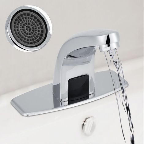 SJLERSTRobinet de lavabo automatique, Mains Libres robinet électronique d'eau froide et Chaude Évier intelligent robinet salle de bains cuisine (1/5)