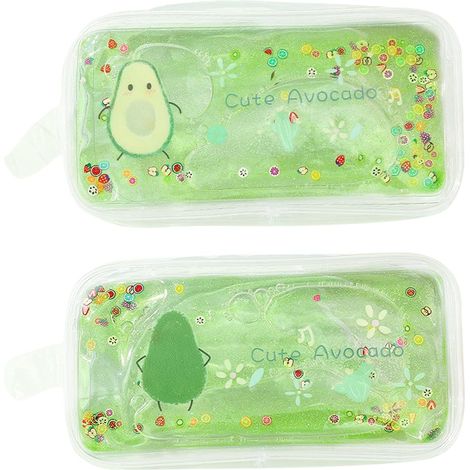 Sac de rangement pour crayons de fruits de dessin animé 2pcs,