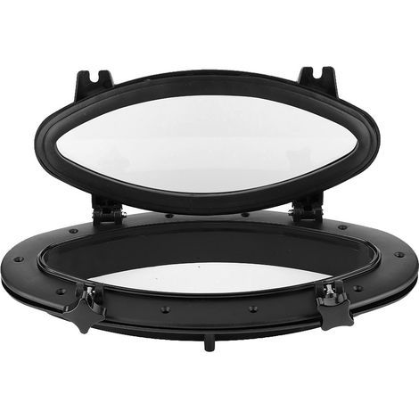 Oval marine porthole in stalinite, opening window for camper van, boat or yacht (1/5)