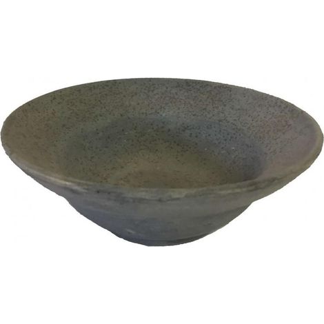 MINI VASO IN TERRACOTTA VERDE DIAM cm 15 X h 6 Bx base 6,5 CA 13 (1/2)