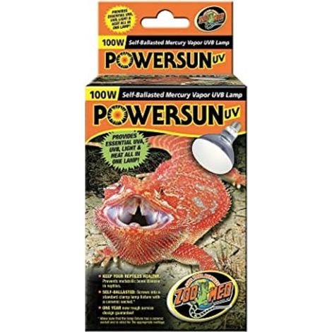 Lampada uv Zoomed powersun uv fonte calore 100w