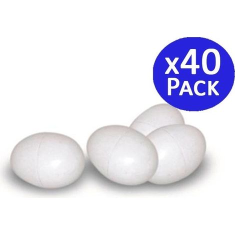 40 Stück Kunststoffeier für Vögel - Nistmaterial Ideal für die Zucht und Unterbringung von Vögeln