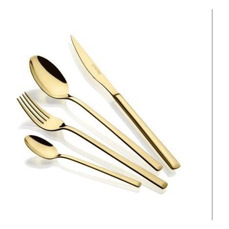 Cuberteria BRA 24 piezas Verona Gold m193924